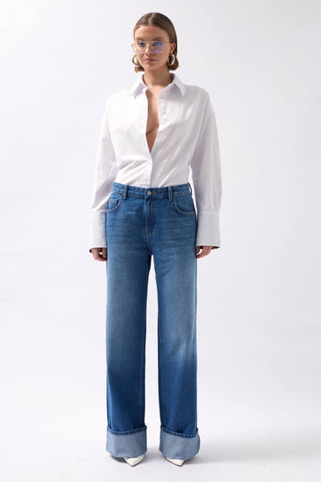 Blue High Waist Jeans